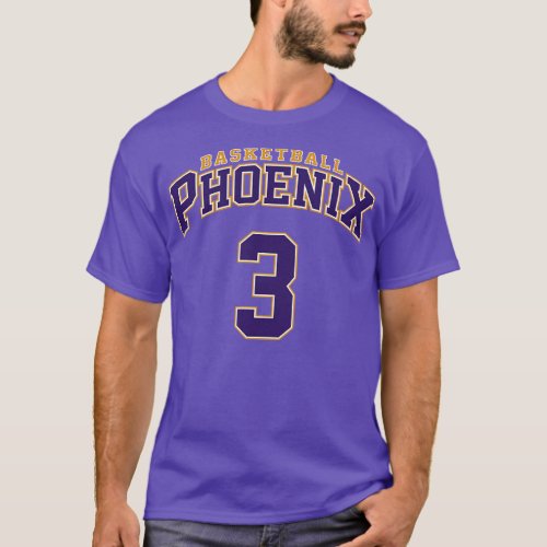 Phoenix Basketball Player Number 3 TShirt