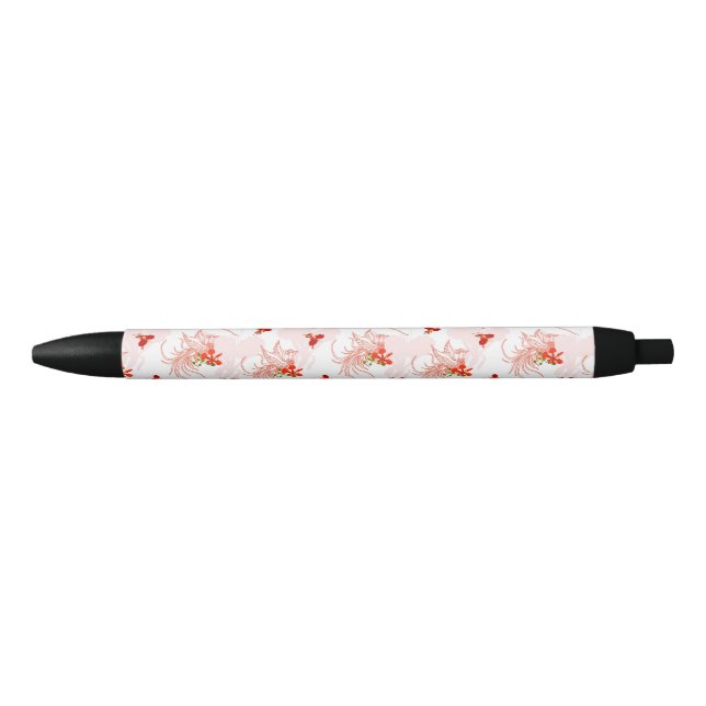Phoenix Bird And Phoenix Flower Seamless Pattern Pen (Front)