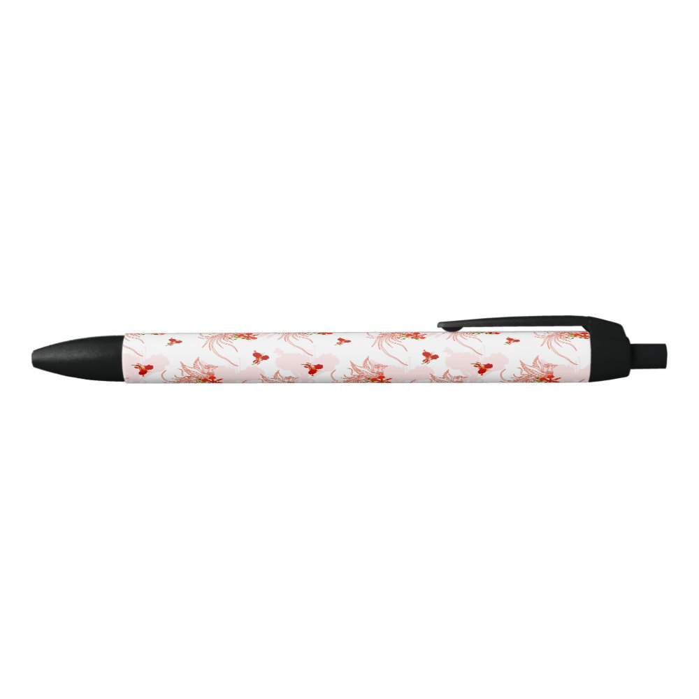 Disover Phoenix Bird And Phoenix Flower Seamless Pattern Pen