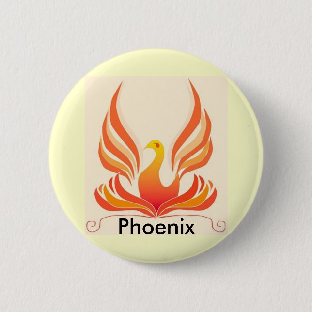 Phoenix Bird Button (Front)