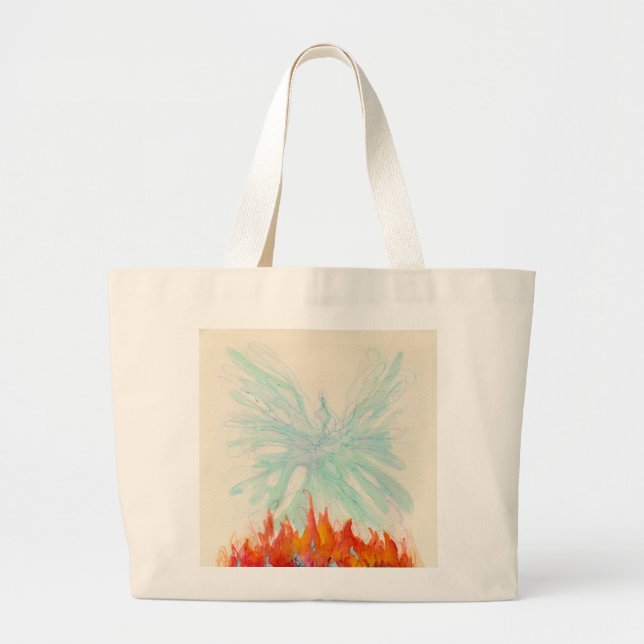 PHOENIX BIRD by SHARON SHARPE Large Tote Bag (Front)