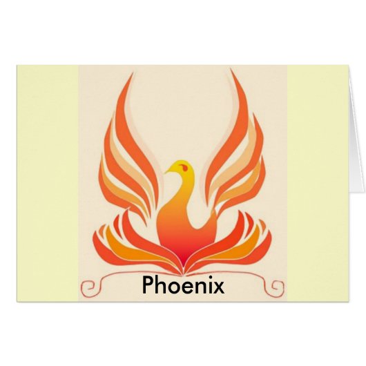 Phoenix bird cards (Front Horizontal)