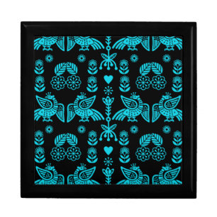 Phoenix Bird Folk Art Print Gift Box