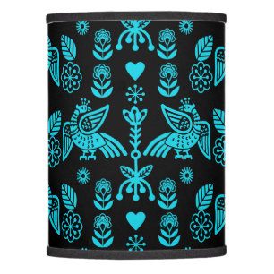 Phoenix Bird Folk Art Print Lamp Shade