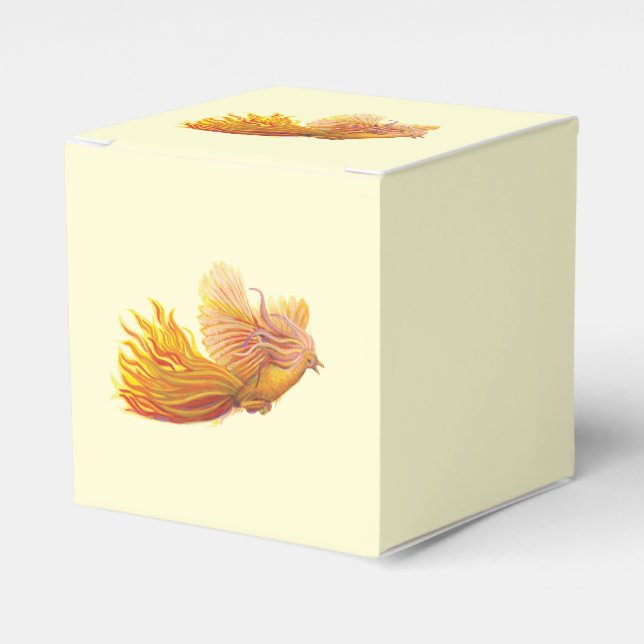 Phoenix Bird in Flight  Favor Boxes (Front Side)