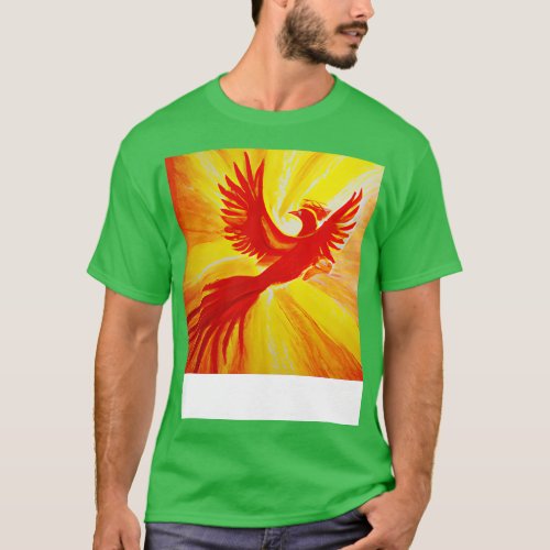 Phoenix Bird Painting T_Shirt