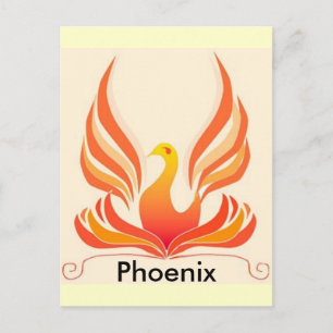 Phoenix bird postcard