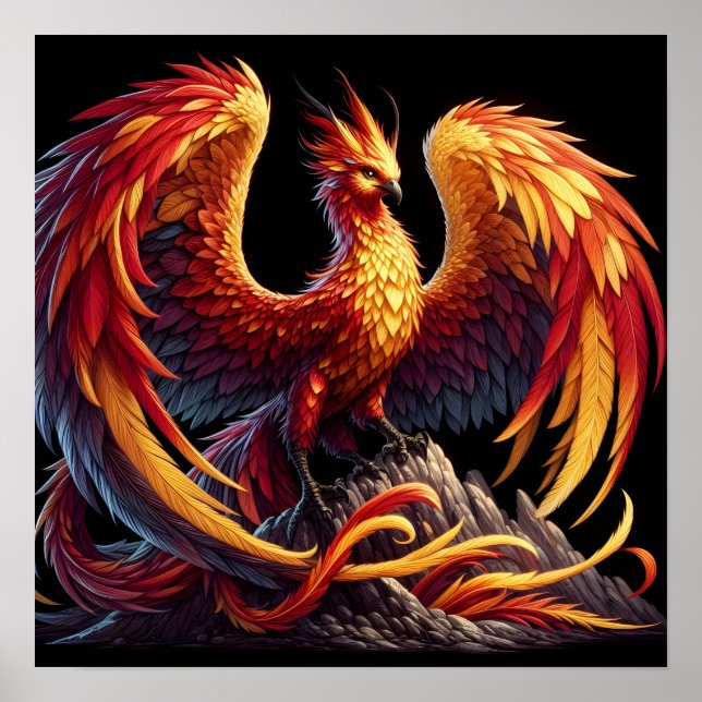 Phoenix bird poster (Front)