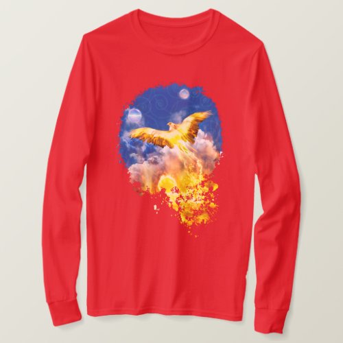 Phoenix Bird RISE ABOVE YOUR TROUBLES Sweatshirt T_Shirt