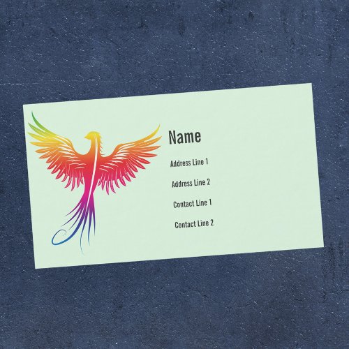 Phoenix bird rising Business Card