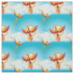 Phoenix Bird Rising Fabric