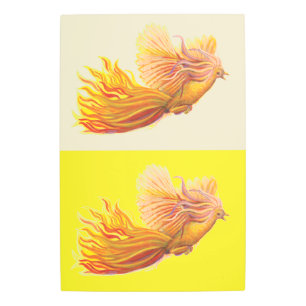 Phoenix Bird Rising Metal Print