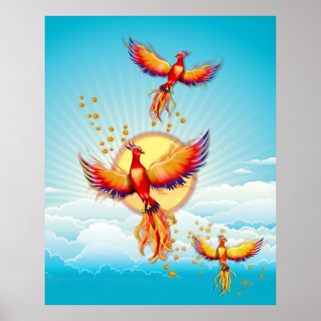 Phoenix Bird Rising Poster (Front)