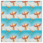 Phoenix Bird Rising Small Print Fabric