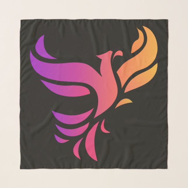 Phoenix bird scarf (Front)