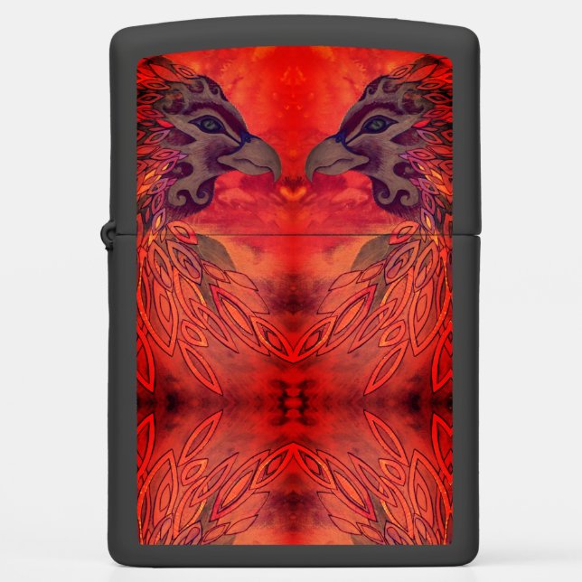 Phoenix Bird Zippo Lighter (Front)
