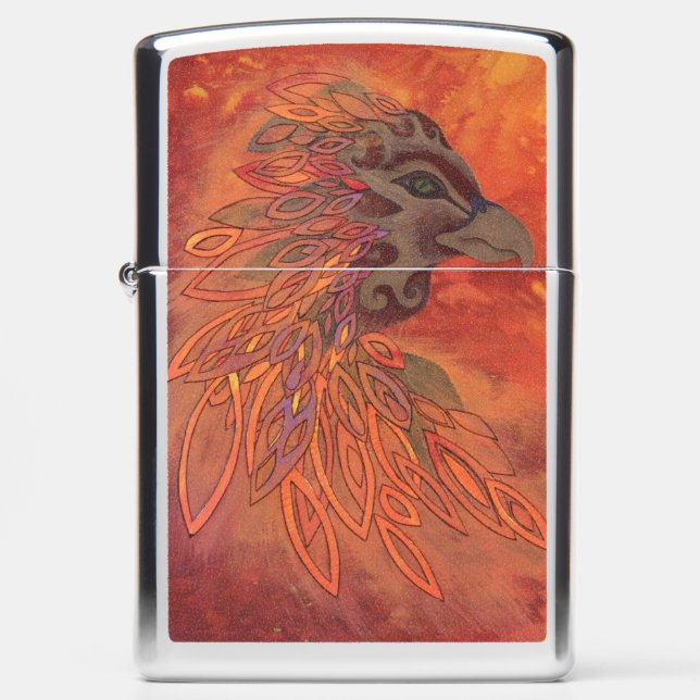 Phoenix Bird Zippo Lighter (Front)