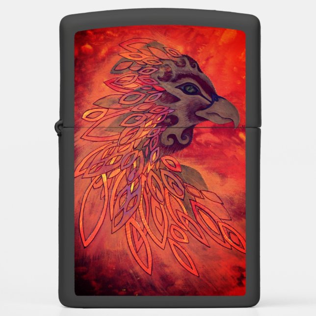 Phoenix Bird Zippo Lighter (Front)