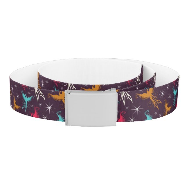 Phoenix Birds Figure Pattern Belt (Coil)