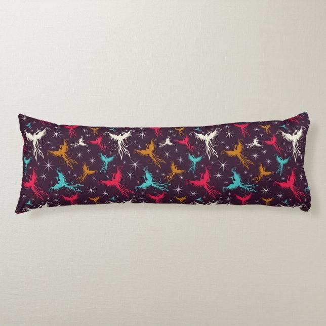 Phoenix Birds Figure Pattern Body Pillow (Front)