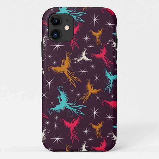 Phoenix Birds Figure Pattern Case-Mate iPhone Case (Back)