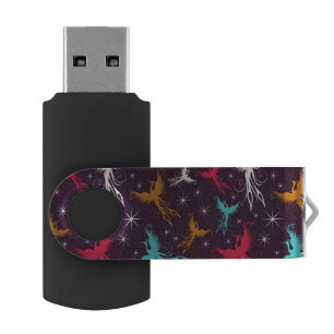 Phoenix Birds Figure Pattern Flash Drive