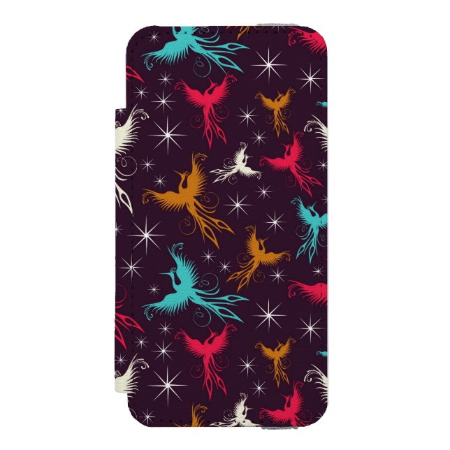 Phoenix Birds Figure Pattern Incipio iPhone Wallet Case (Folio Front)