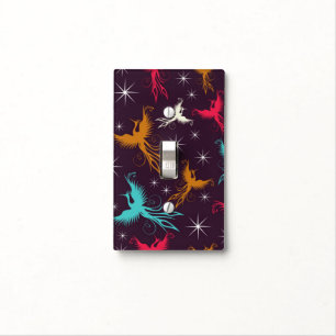 Phoenix Birds Figure Pattern Light Switch Cover