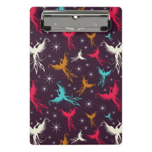 Phoenix Birds Figure Pattern Mini Clipboard