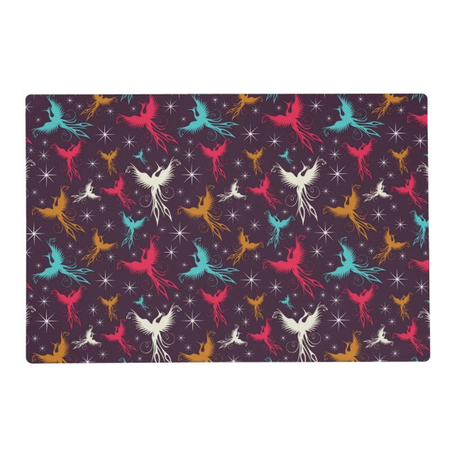 Phoenix Birds Figure Pattern Placemat (Front)