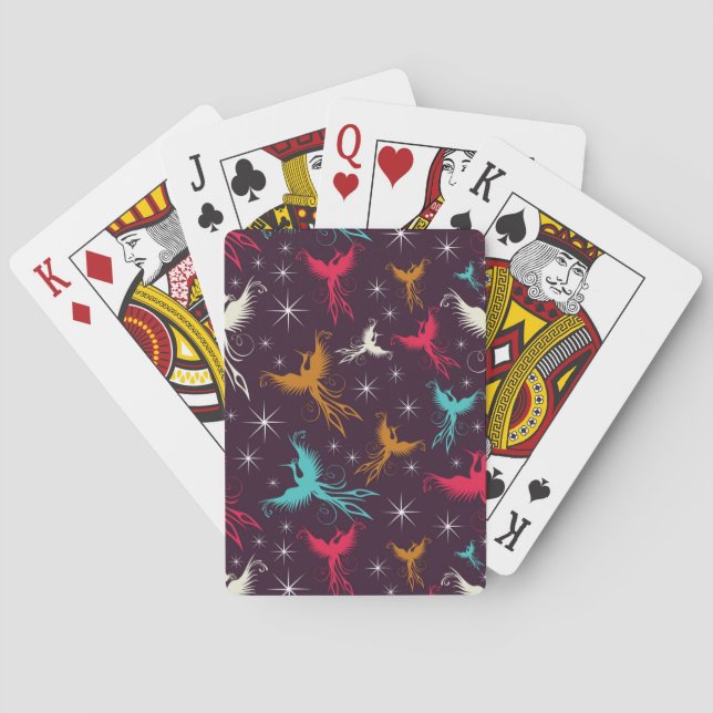 Phoenix Birds Figure Pattern Poker Cards (Back)