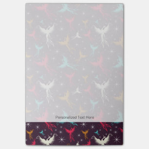 Phoenix Birds Figure Pattern Post-it Notes