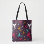 Phoenix Birds Figure Pattern Tote Bag