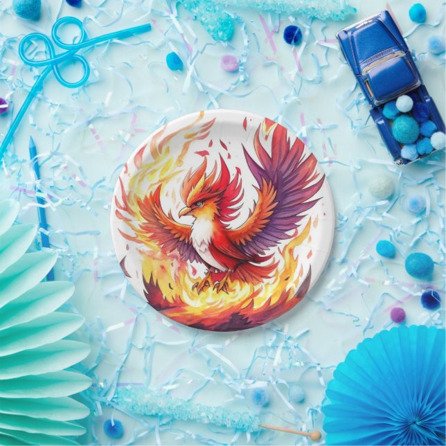 Phoenix Birthday Paper Plates (Party)