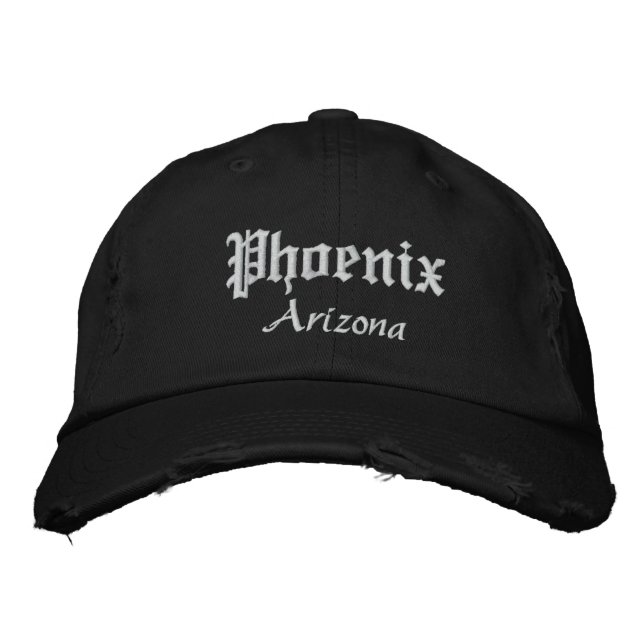 phoenix bold embroidered baseball hat (Front)