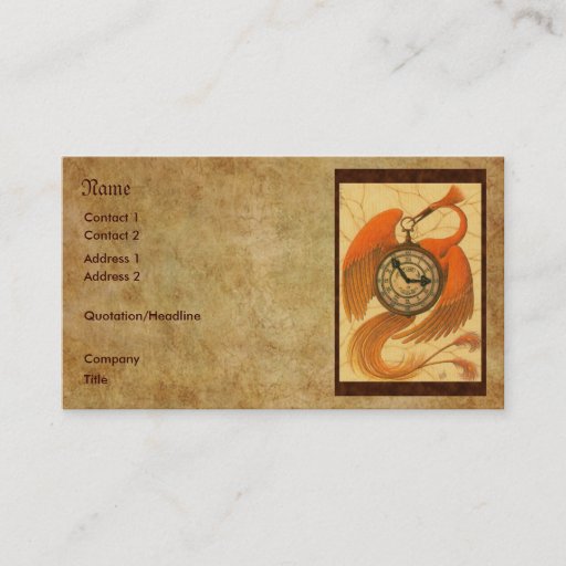 Customizable Phoenix Business Card Templates