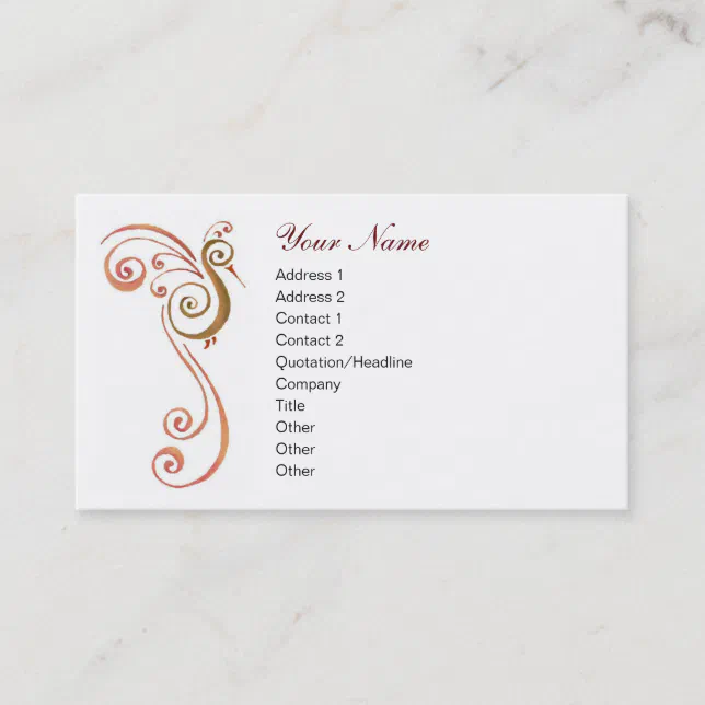 Phoenix Business Card Zazzle