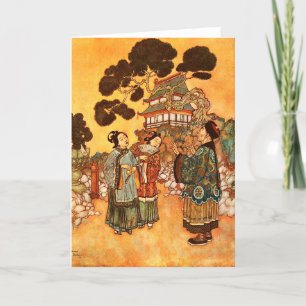 Phoenix by Edmund Dulac Letterpress Thank You Card