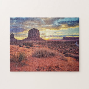 Phoenix Cactus Arizona Desert Aesthetic Sunset pic Jigsaw Puzzle