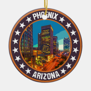 Phoenix ceramic ornament