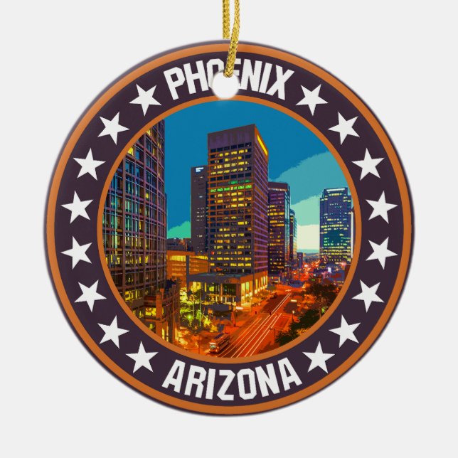 Phoenix                                            ceramic ornament (Front)