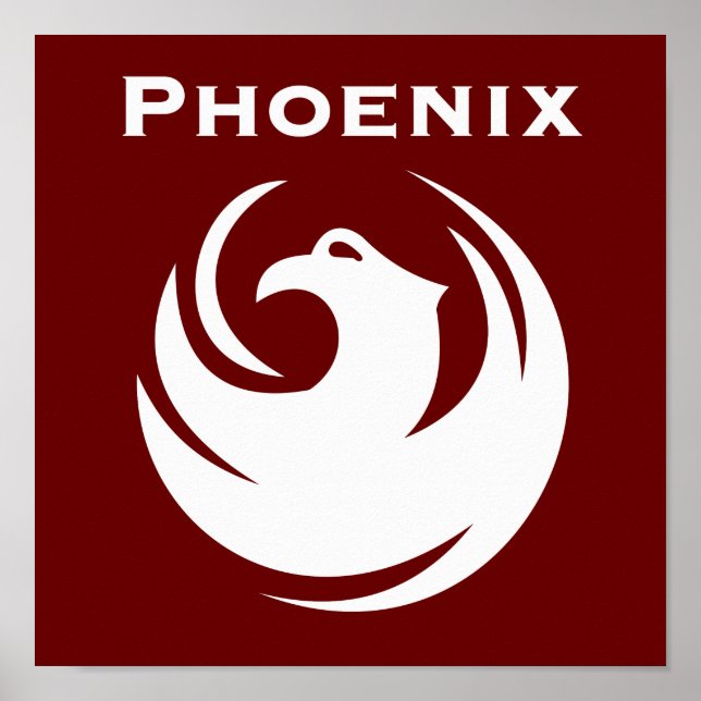 Phoenix city flag poster (Front)