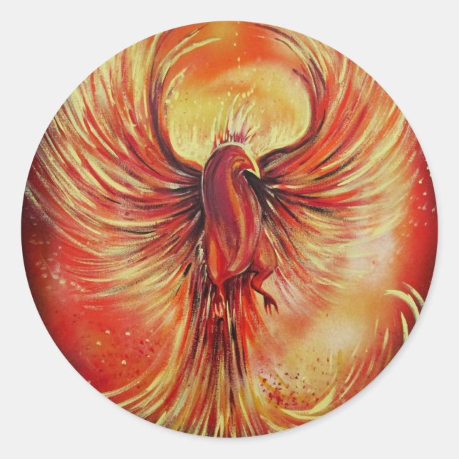 Phoenix Classic Round Sticker (Front)