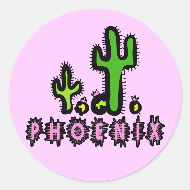 Phoenix Classic Round Sticker (Front)