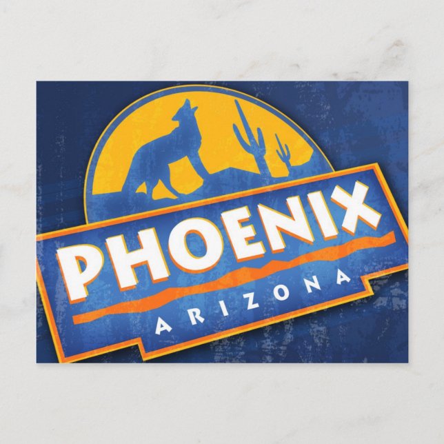 Phoenix Coyote Postcard (Front)