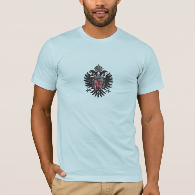 Phoenix Crest Heraldic Ænigma Graphic Design T-Shirt (Front)