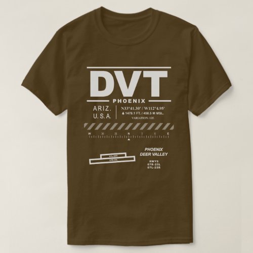 Phoenix Deer Valley Airport DVT T_Shirt