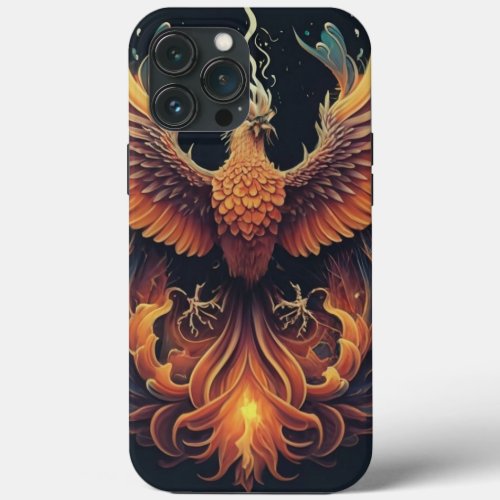 Phoenix Elegance iPhone Case with Stunning Bird 