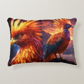 Phoenix Embrace Pillow: Rebirth in Comfort Accent Pillow