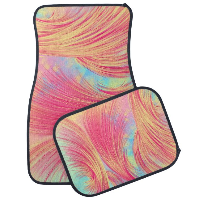 Phoenix Feathers - Burning Embers  Car Floor Mat (Set)